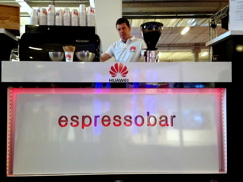 barista op uw beursstand
